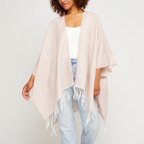 Gentle Fawn Hermosa Cover Up Pink and White Size M/L - Picture 1 of 16